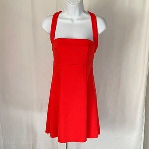 Urban Outfitters Red Strappy Fit & Flare Mini Dress NWT Size Small